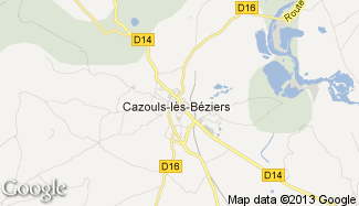 Plan de Cazouls-lès-Béziers