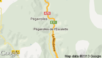 Plan de Pégairolles-de-l'Escalette