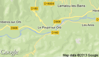 Plan de Le Poujol-sur-Orb