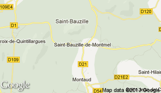 Plan de Saint-Bauzille-de-Montmel