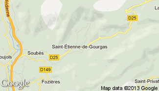 Plan de Saint-Étienne-de-Gourgas