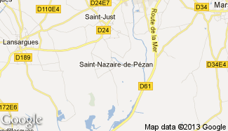 Plan de Saint-Nazaire-de-Pézan