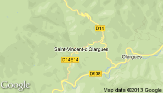 Plan de Saint-Vincent-d'Olargues