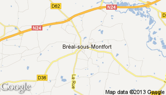 Plan de Bréal-sous-Montfort