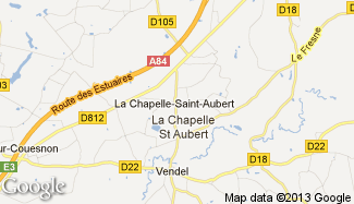 Plan de La Chapelle-Saint-Aubert