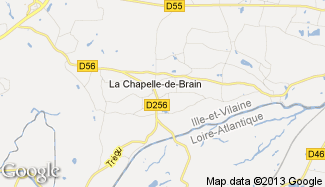 Plan de La Chapelle-de-Brain