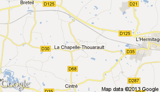 Plan de La Chapelle-Thouarault