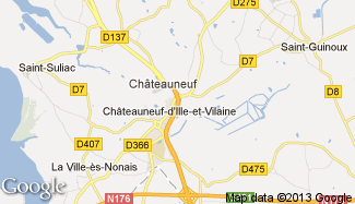 Plan de Châteauneuf-d'Ille-et-Vilaine