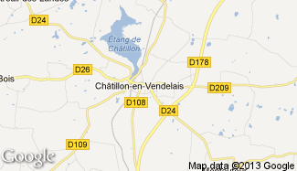 Plan de Châtillon-en-Vendelais