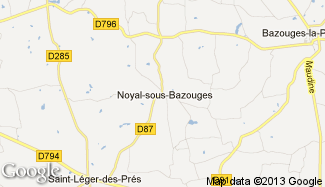 Plan de Noyal-sous-Bazouges