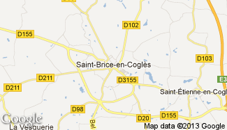 Plan de Saint-Brice-en-Coglès
