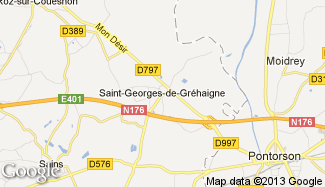 Plan de Saint-Georges-de-Gréhaigne