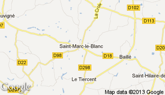 Plan de Saint-Marc-le-Blanc