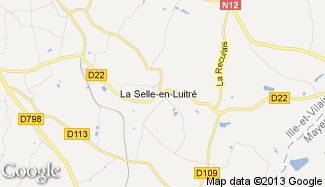 Plan de La Selle-en-Luitré