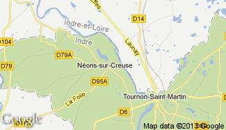 Plan de Néons-sur-Creuse