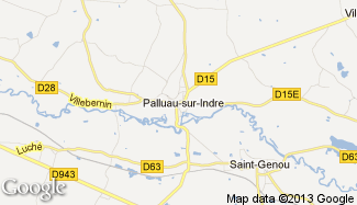 Plan de Palluau-sur-Indre