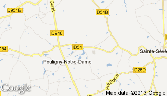 Plan de Pouligny-Notre-Dame