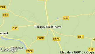 Plan de Pouligny-Saint-Pierre