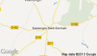 Plan de Sassierges-Saint-Germain