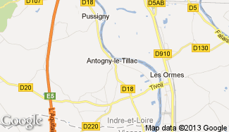 Plan de Antogny le Tillac