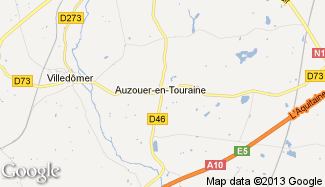 Plan de Auzouer-en-Touraine