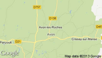 Plan de Avon-les-Roches