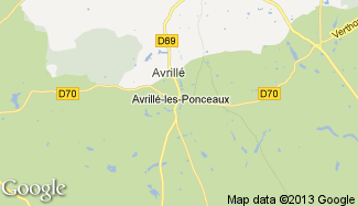 Plan de Avrillé-les-Ponceaux