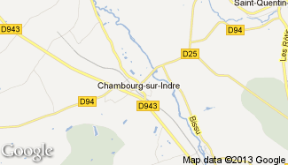 Plan de Chambourg-sur-Indre