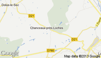 Plan de Chanceaux-près-Loches