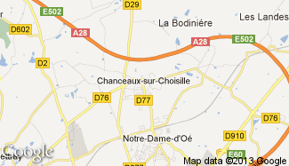 Plan de Chanceaux-sur-Choisille