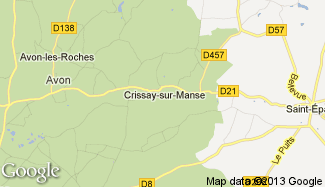 Plan de Crissay-sur-Manse