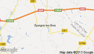 Plan de Épeigné-les-Bois