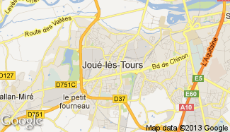 Plan de Joué-lès-Tours