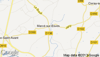 Plan de Marcé-sur-Esves