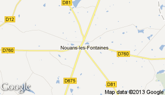 Plan de Nouans-les-Fontaines