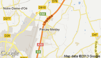 Plan de Parçay-Meslay