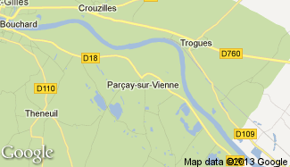 Plan de Parçay-sur-Vienne