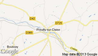 Plan de Preuilly-sur-Claise