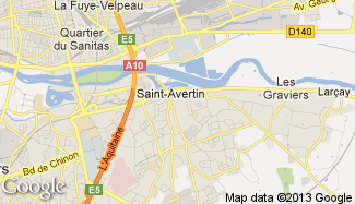 Plan de Saint-Avertin