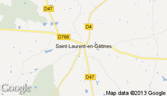 Plan de Saint-Laurent-en-Gâtines