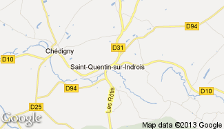 Plan de Saint-Quentin-sur-Indrois