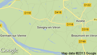 Plan de Savigny-en-Véron