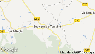 Plan de Souvigny-de-Touraine