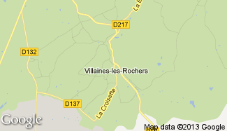 Plan de Villaines-les-Rochers