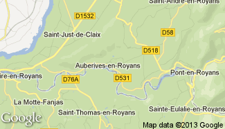 Plan de Auberives-en-Royans