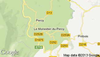 Plan de Le Monestier-du-Percy