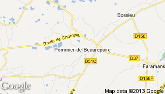 Plan de Pommier-de-Beaurepaire