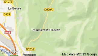 Plan de Pommiers-la-Placette