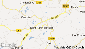 Plan de Saint-Agnin-sur-Bion