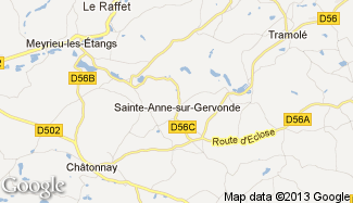 Plan de Sainte-Anne-sur-Gervonde